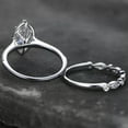 thumbnail image 4 of EOEMY Charm 2 Pcs 925 Silver Filled Ring Cubic Zircon Jewelry Wedding Ring Sz 6-10-7, 4 of 5
