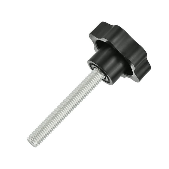 Uxcell Star Knobs, M10x70mm Plastic Hex Shaped Clamping Handle Screw Knobs, Hand Tightening Star Screw Knobs