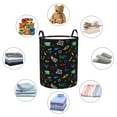 thumbnail image 4 of Cauagu Gamepads Print Waterproof Foldable Laundry Hamper Bucket with Handles for Storage Bin & Kids Room & Home Organizer-Medium, 4 of 6