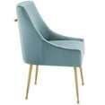 thumbnail image 3 of Modway Discern Upholstered Performance Velvet Dining Chair in Light Blue, 3 of 6