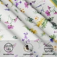 thumbnail image 6 of Spring Summer Tablecloth Round 60 Inch Floral Tablecloth Rustic Fabric Washable Flower Table Cloth for Kitchen Dinner Room Holiday Picnic Party Camping Patio Indoor Outdoor Decor, 6 of 6