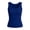 1_Blue, variant on Asxite Tank Tops for Women Sleeveless Solid Color U Neck Ribbed Knit Casual Blouse