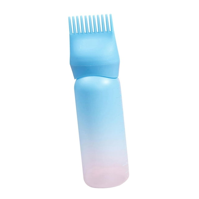 Botella para teñir el cabello Yuyangstore Cepillo para peluquería Salón Hogar azul 17 cm x 4,5 cm