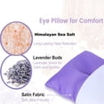 thumbnail image 2 of 4-Section Foldable Lavender Eye Pillow for Relaxation, Weighted Eye Mask Sleeping Mask, 2 of 5