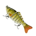 thumbnail image 3 of Multi Sections 2 Triple Claws Hooks Artificial bait; bionic fishing lures; Fish Shape Bait Lifelike Fishing Spinner Fishhook, 3 of 3