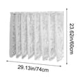 thumbnail image 3 of Fufafayo 2Pcs Romantic Printed Kitchen Curtain, Cute Spring Summer Bright Decor, Short Translucent Coffee Shop Window Valance, Polyester Rod Pocket Curtain for Kitchen Bedroom, 3 of 9
