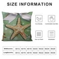 thumbnail image 5 of COMIO  Throw Pillow Covers Nautical Coastal Decor Starfish/Seashell/Conch/Coral Decorative Pillow Covers for Xmas Snowflake Decor Pillowcase, 5 of 5