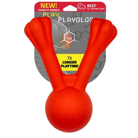 Play by Playology Dog Toys | Interactive Dog Toy Stick | Scented Fetch Toy Branch, Large