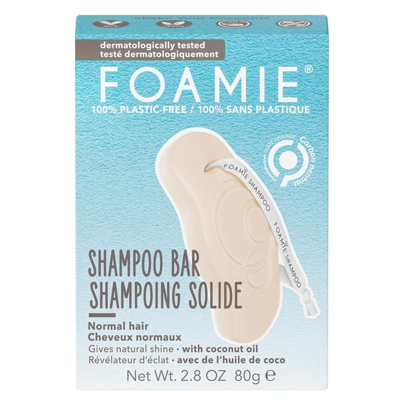 Foamie Shake Your Coconuts Bar for All Hair Types Daily Shampoo, Coconut, 2.8 oz, 1 Piece