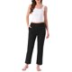 thumbnail image 2 of Pantalones de pijama de algodón a cuadros para mujer con cintura elástica y bolsillo, pantalones de lounge largos, talla XXX-Large, color negro, 2 of 6