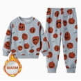 thumbnail image 2 of Karoyedx Outfits for Little Boys Toddler Baby Boy Fall Winter Clothe Letter Print Long Sleeve Crew Neck Sweatshirt Pants Sets Grey Size,1-2 Years, 2 of 7
