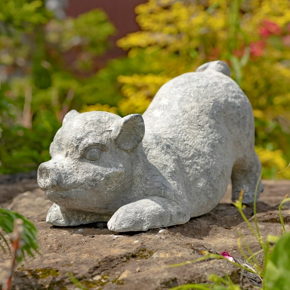 Zaer ZR139510 Magnesium Truffles Piglet Statue, Small