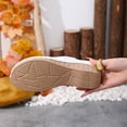 thumbnail image 4 of Womens Sandals Comfortable Wedge Closed Toe Slip-on Leisure Hollow Slides Shoes for Spring Summer Casual Daily Holiday Beach, 4 of 5