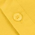 thumbnail image 3 of QWIED Boys Girls Polo Shirts Short Sleeve Button Closure School Uniform Soft Breathable Moisture Wicking Performance Material Yellow 4-5 Years, 3 of 7