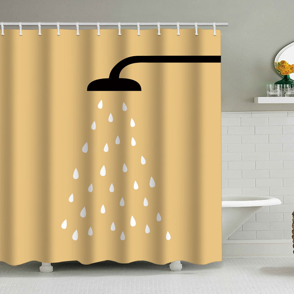 New York Subway Map Shower Curtain Bathroom Waterproof Fabric & 12 Hooks 71"x71" 