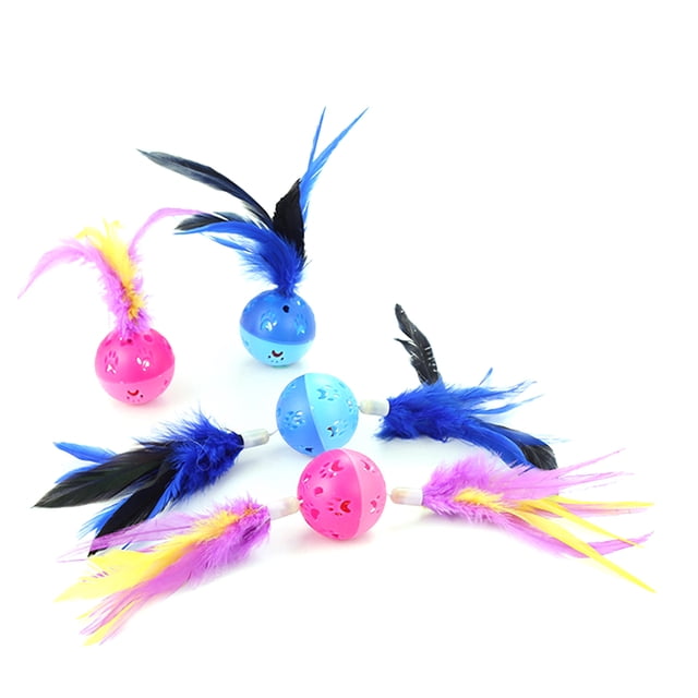 4PCS Cat Ball Toy Creative Paw Cat Play Ball Cat Bell Ball Pet Interactive Toy