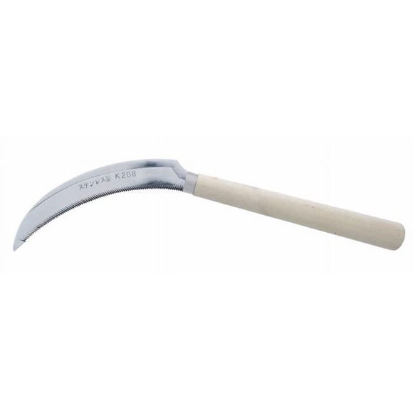 Zenport K208 Harvest Sickle Wooden Handle Light Serration 6.5 in.