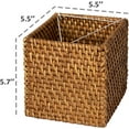 thumbnail image 6 of MadeTerra Rattan Decorative Tissue Box Cover for Bathrooms, Living Rooms and Bedrooms (Natural), 6 of 9