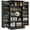 Black, variant on HOMCOM Kitchen Pantry Storage Cabinet w/ 5-tier Shelving Black