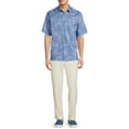 thumbnail image 2 of Cafe Luna Men's Printed Tropical Woven Shirt with Short Sleeves, 2 of 5