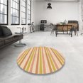 thumbnail image 4 of Ahgly Company Machine Washable Indoor Square Transitional Orange Area Rugs, 3' Square, 4 of 7
