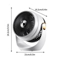 thumbnail image 2 of weibbin Fan Camping Portable 3600 MAh For Tent With LED Light Fan Desk USB Rechargeable With Battery With Hanging Hook For Hiking Camp, 2 of 6
