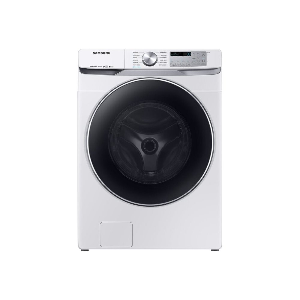 Samsung WF6300 WF45R6300AW Washing machine freestanding width 27 in depth 31.4 in