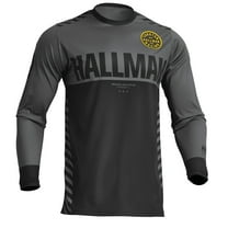 Thor Hallman Differ Slice Mens MX Offroad Jersey Charcoal/Black XXL