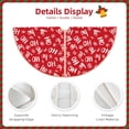 thumbnail image 3 of Fotbe Hohoho Pattern Christmas Tree Skirt, Tree Skirts Plush Christmas Decorations, Christmas Tree Skirts Xmas Decorations Holiday Party Decor-48", 3 of 6