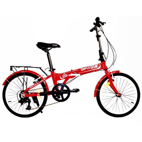 Bicicleta Plegable R20 roja BikeON Modelo viento
