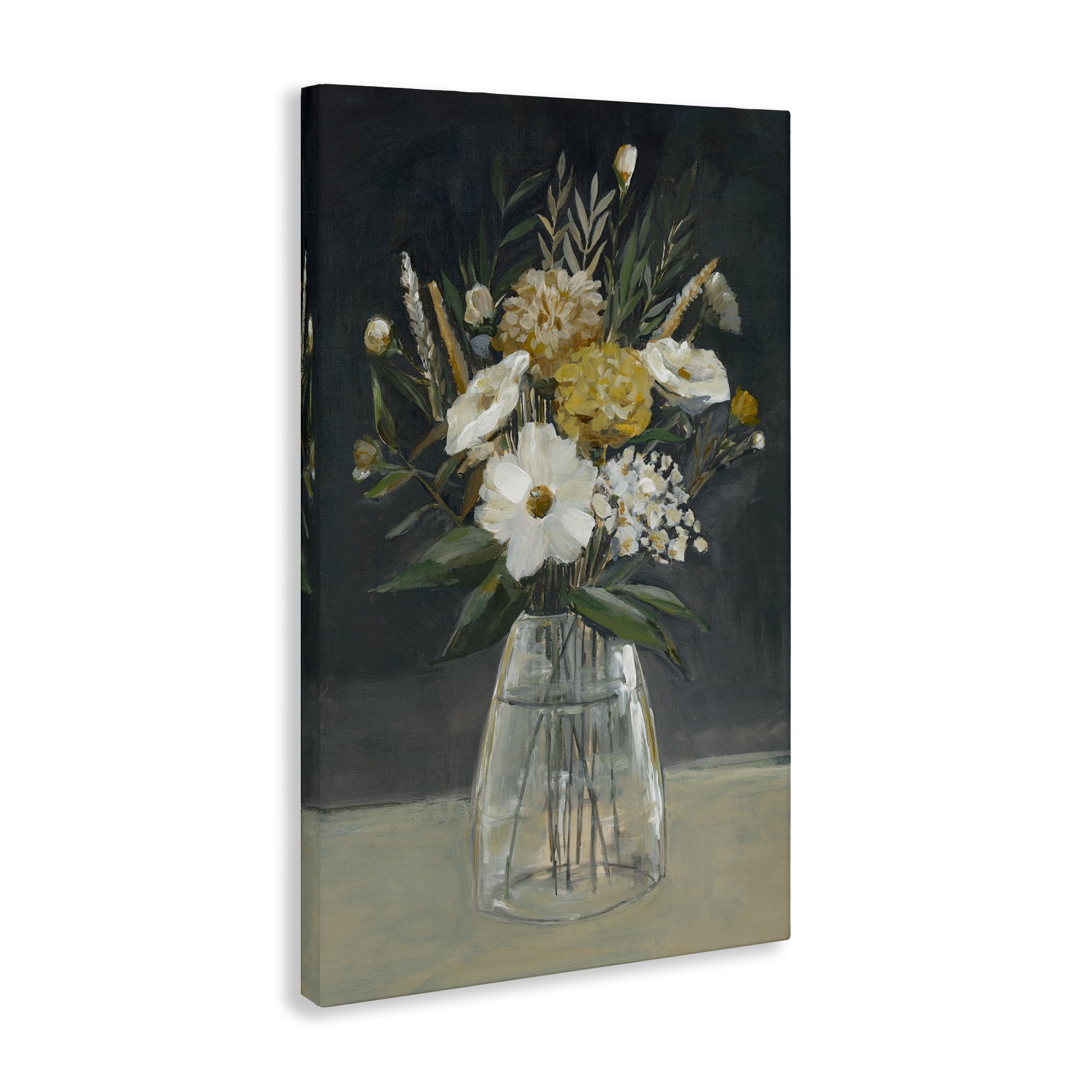 Stupell Industries Earthy Blooms Still Life Plants & Flowers Painting Wrapped Canvas Art Print Wall Art, 20 x 30