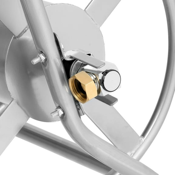 200ft Heavy Duty Garden Hose Reel Cart with Wheels - Portable Water Hose Storage for Yard