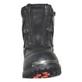 thumbnail image 4 of Unik Just for Bikers Men's Premium Leather Short Motorcycle Boots, 10006-M (Black, 11), 4 of 5