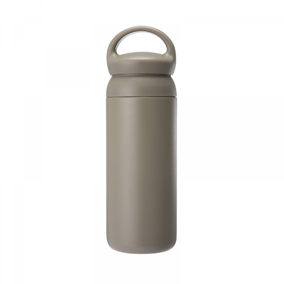 Bouteille d'Eau Seyahat 500ml, sous-Verre, Contenant Isotherme sous Vide, Bouteille de Sport, Gris