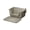 minimalist gray-Large sand leakage b, variant on Extra Large Opening Top Cats Litters Box for Kittens with Deeply AntiSplash Designs Low Entry Side Doors Easy to Clean PP Materials Ventilated