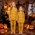 thumbnail image 5 of Racifhz Family Matching Pajamas Halloween Loungewear Set Long Sleeve Sleepwear Top and Pants Cozy Holiday Nightwear Matching PJs for Family Halloween Gifts and Autumn Fall Decor, 5 of 7