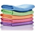 thumbnail image 2 of Paño de limpieza de microfibra, ideal para pulir acero inoxidable sin detergente de limpieza, reversible para limpiar electrodomésticos de cocina y baño, multiusos, sin rayas, sin pelusa (5 piezas), 2 of 6