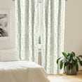 thumbnail image 2 of Ambesonne Exotic Curtains, Hawaii Summer Pastel Colors, Pair of 28"x84", Pale Yellow and Pale Green, 2 of 5