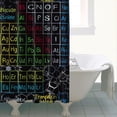 thumbnail image 4 of Math Equations Periodic Table Black Pattern Shower Curtain 84"x72" ,Bathroom Decorative Shower Curtains Set with 12 Hooks,Modern Waterproof Washable Shower Curtain, 4 of 6