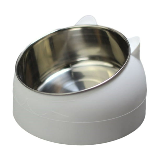 Tilted Cat Food Bowls,15°Slanted Cat Feeder Bowl Orthopedic Cat Bowl