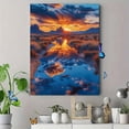 thumbnail image 4 of Qisvanset 12x16 Inch Southwest Sunset Sunrise Canvas Wall Art, Nature Panoramic Art Ready To Hang Home Decor, 4 of 8