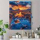 thumbnail image 4 of Qisvanset 12x16 Inch Southwest Sunset Sunrise Canvas Wall Art, Nature Panoramic Art Ready To Hang Home Decor, 4 of 8