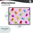 thumbnail image 4 of Stupell Industries Bohemian Candy Gem Ring Party Pattern Black Framed Giclee Art, 20 x 16, by LISH Creative, 4 of 8