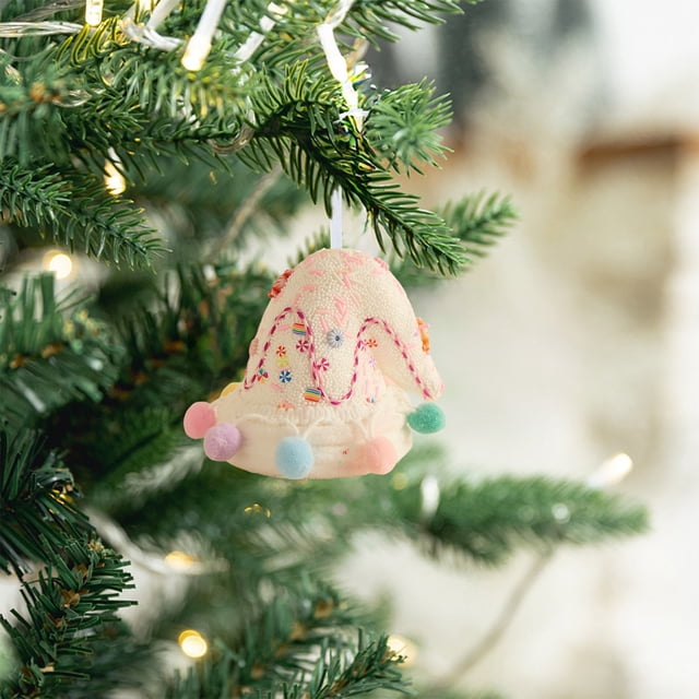 Adorno Navideño Colgante | Decoración Festiva para Ventanas y Árboles de Navidad | Espuma Multicolor | 12 X 10 Cm | Reutilizable - Ytj251010001D