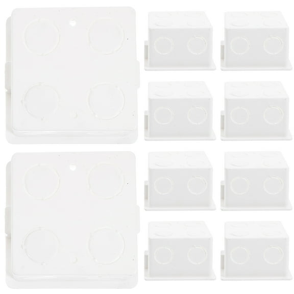 STRANDCHIC Strandchic PVC Recessed Socket Box, White, Stable Structure, Easy to Operate