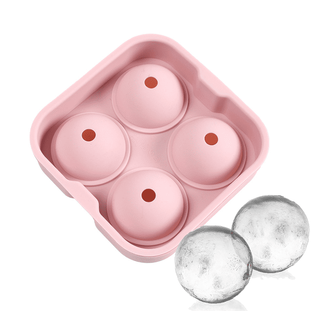 Molde para cubitos de hielo redondos, bandejas de hielo esféricas para congelador, para cócteles y whisky, reutilizables