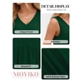 thumbnail image 6 of MOYIKO Tank Tops for Women V Neck Sleeveless Tops Summer Trendy Dressy Casual Flowy Shirts Loose Fit, 6 of 7
