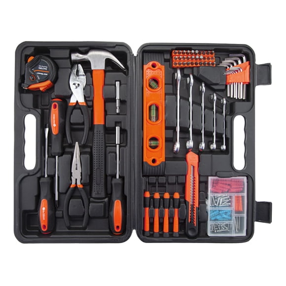 Juego de herramientas Cartman General Hand Tool Kit con funda de plástico, 152 unidades