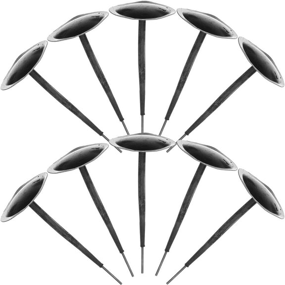 24 Pcs Car Tire Repair Mushroom Nails Patches for Repairing Tires Wheel Black