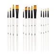 thumbnail image 4 of Acrylic Brushes, Birch Handle Double Connection 13pcs Smoothly Painting Artist Paint Brush Set  For Face Painting For Beginner, 4 of 8